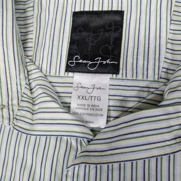 Sean John Striped Long Sleeve Casual Button Up - Picture 5 of 11